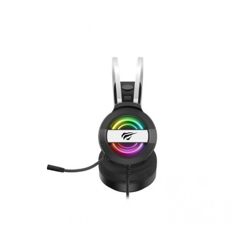 Casti gaming, Havit GAMENOTE H2026D, iluminare RGB, microfon omnidirectional, 2 x 3.5 Jack si USB, 2 m Casti gaming, Havit GAMENOTE H2026D, iluminare RGB, microfon omnidirectional, 2 x 3.5 Jack si USB, 2 m