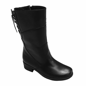 Cizme dama imblanite pentru picior gros din piele naturala Dochia, Negru Cizme dama imblanite pentru picior gros din piele naturala Dochia, Negru