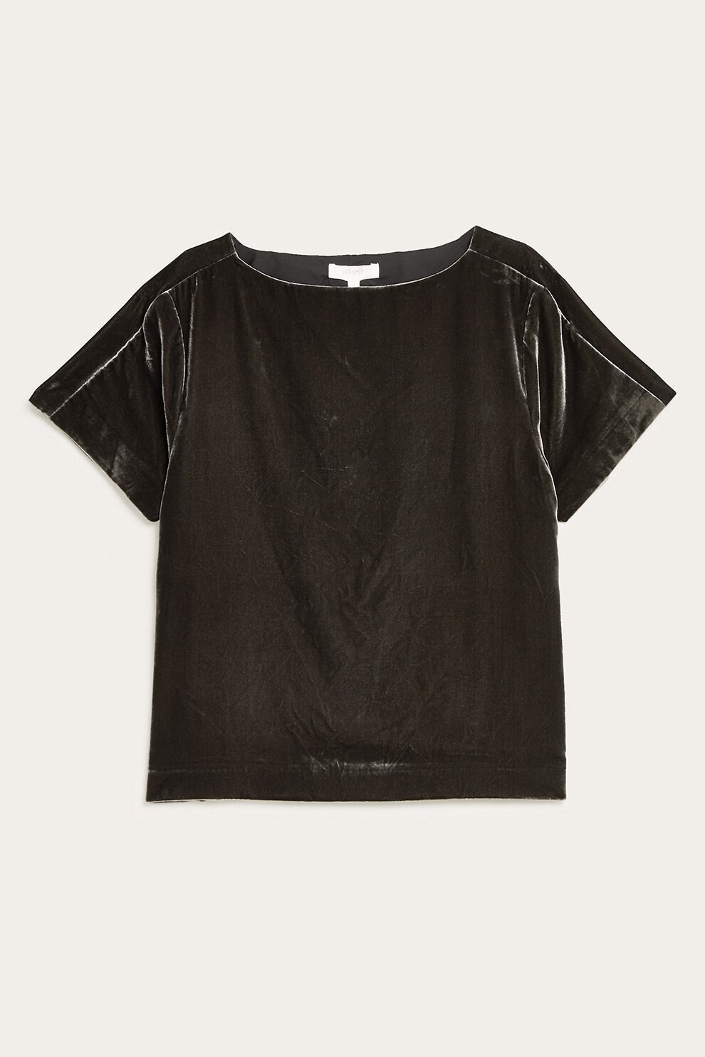 Marks & Spencer, Tricou relaxed fit de catifea, Negru