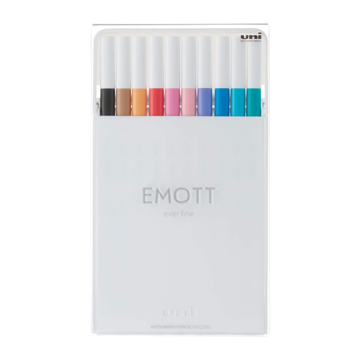 Set Carioci Uni, Emott Fineliner, No. 2, 10 bucati