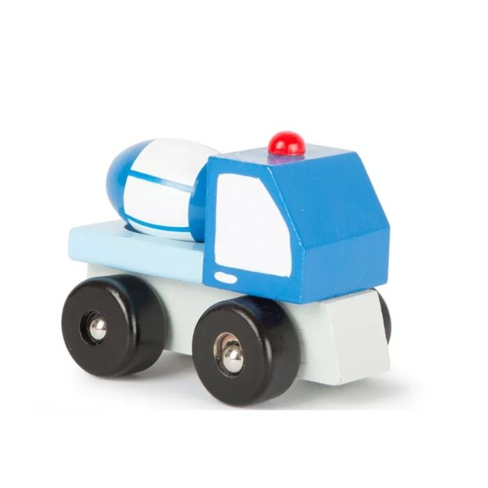 Jucarie din lemn model camion tip betoniera 8x5x6 cm Small Foot