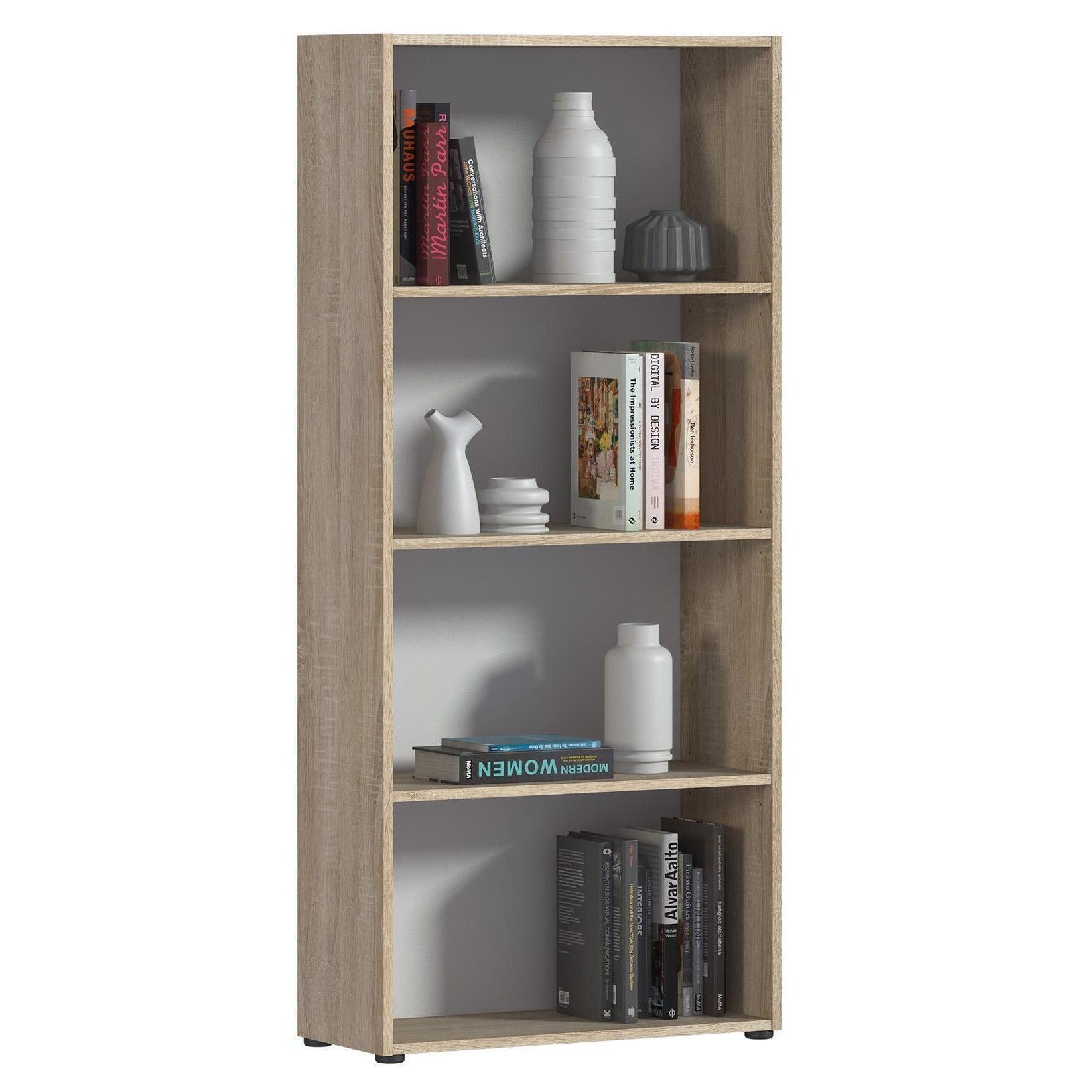 Etajera office Sani Mambo SB-2841 70x29,5x156,8 cm Stejar sonoma