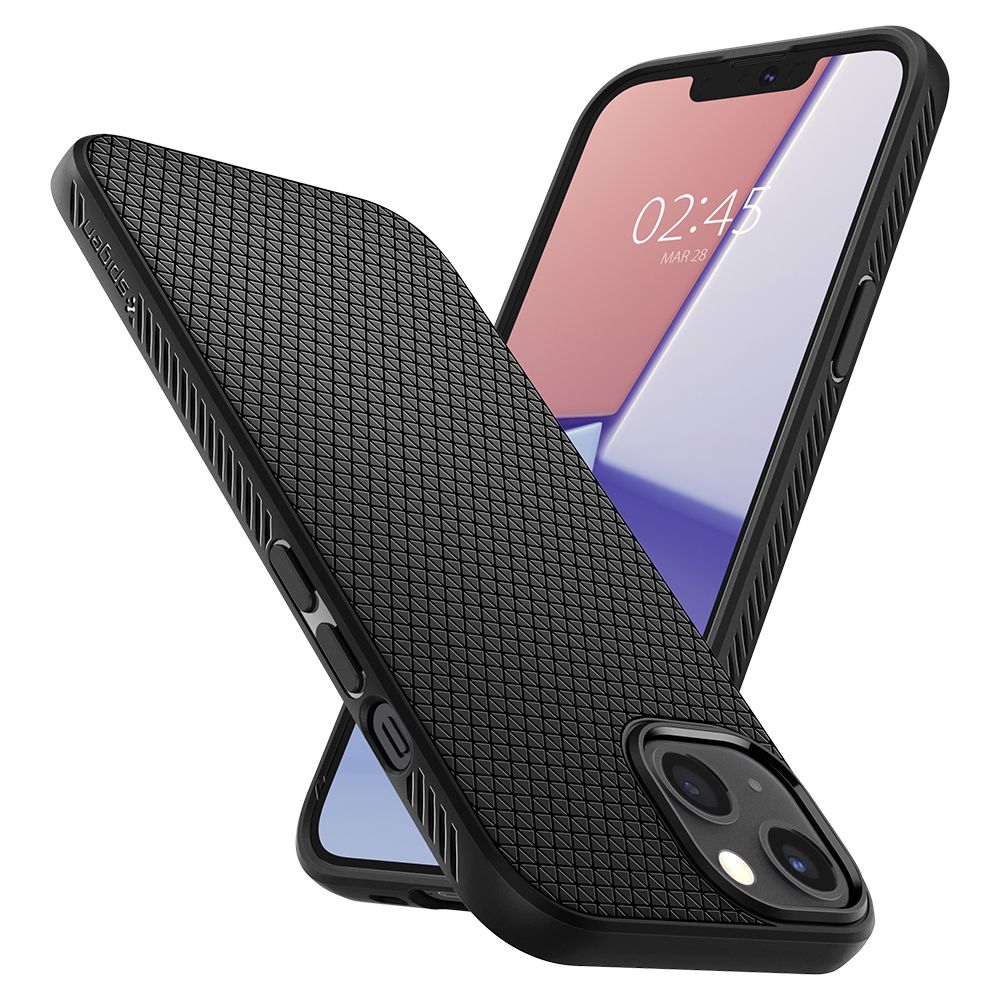 Carcasa Spigen Liquid Air compatibila cu iPhone 13 Mini Matte Black