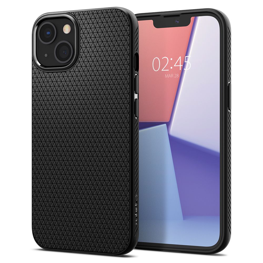 Carcasa Spigen Liquid Air compatibila cu iPhone 13 Mini Matte Black