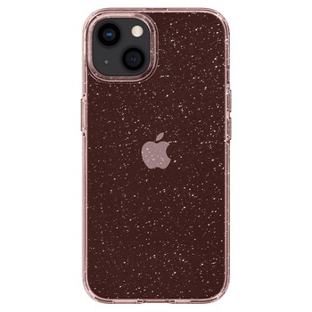 Husa Liquid Crystal Glitter pentru iPhone 13, Roz Transparent , TLF-BBL3224 Husa Liquid Crystal Glitter pentru iPhone 13, Roz Transparent , TLF-BBL3224