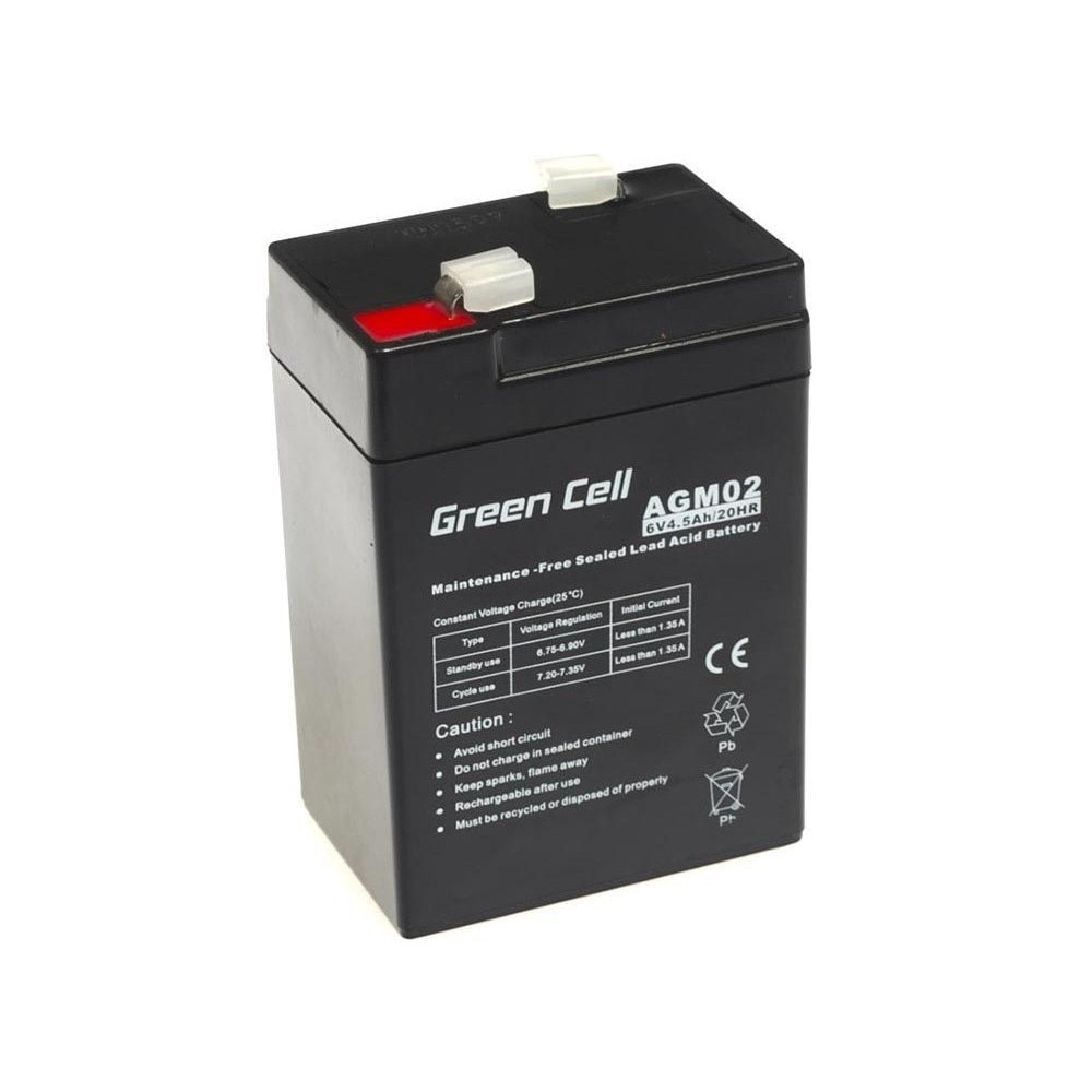 aluminum Performance Ringlet Baterie green cell 6v 4.5ah 4.6mm 4500mah vrla agm - eMAG.ro