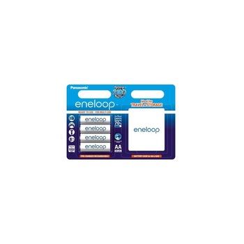 Set 4 bucati baterii reincarcabile panasonic eneloop aa r6 cutie cadou Set 4 bucati baterii reincarcabile panasonic eneloop aa r6 cutie cadou