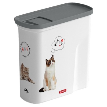 Recipient stocare mancare Curver LovePets Cat 2L, pentru animale de companie Recipient stocare mancare Curver LovePets Cat 2L, pentru animale de companie