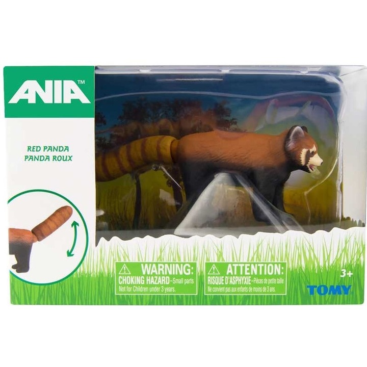 Ania vörös panda figura – 7x11 cm