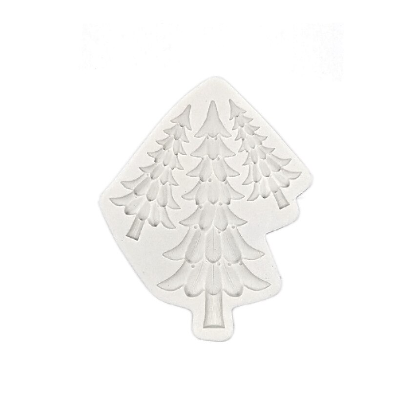 Forma de turnat din silicon DIY - brad subtire, 16.5 x 13 cm