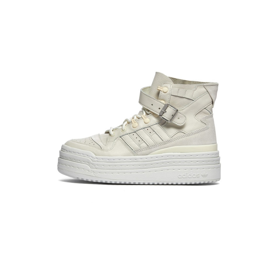Pantofi Sport Adidas Consortium Triple PlatForum Hi, Alb