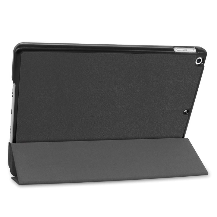 Carcasa neagra THD Smart Case pentru tableta Apple iPad 10.2 inch, generatia 9 (2021) si generatia 8 (2020)