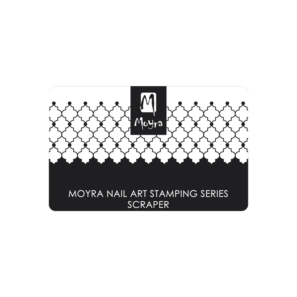 Lama pentru indepartararea excesului de oja Moyra No 07 Negru-alb