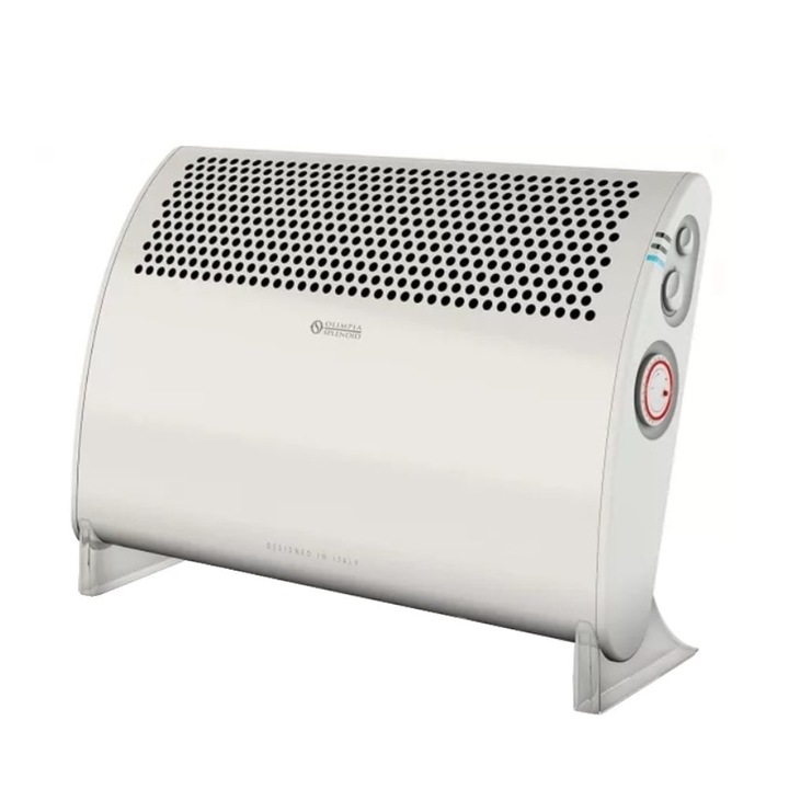 Convector electric de podea Olimpia Splendid, Caleo 2 TT, cu ventilatie, 3 trepte putere, incalzire rapida, timer, functie Turbo, termostat, protectie anti-inghet, protectie supraincalzire, 2000 W