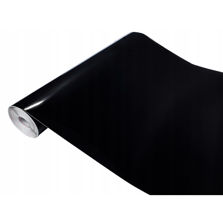 Folie autocolant 3D protectie Laptop, Negru Lucios Oracal, 30cm x 40cm