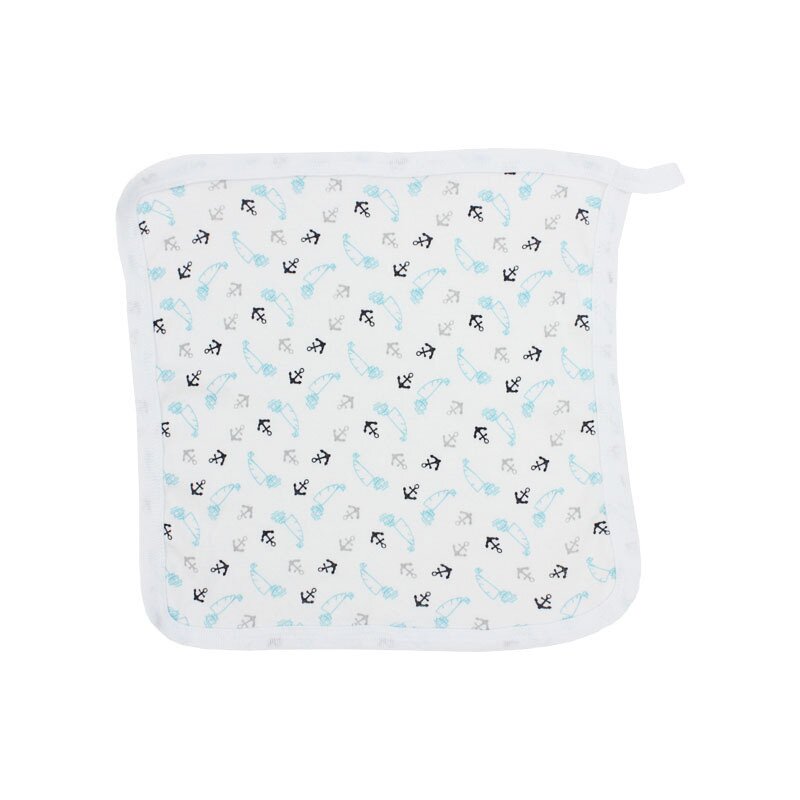 Prosopel de maini, bumbac, ancore, 30x30 cm