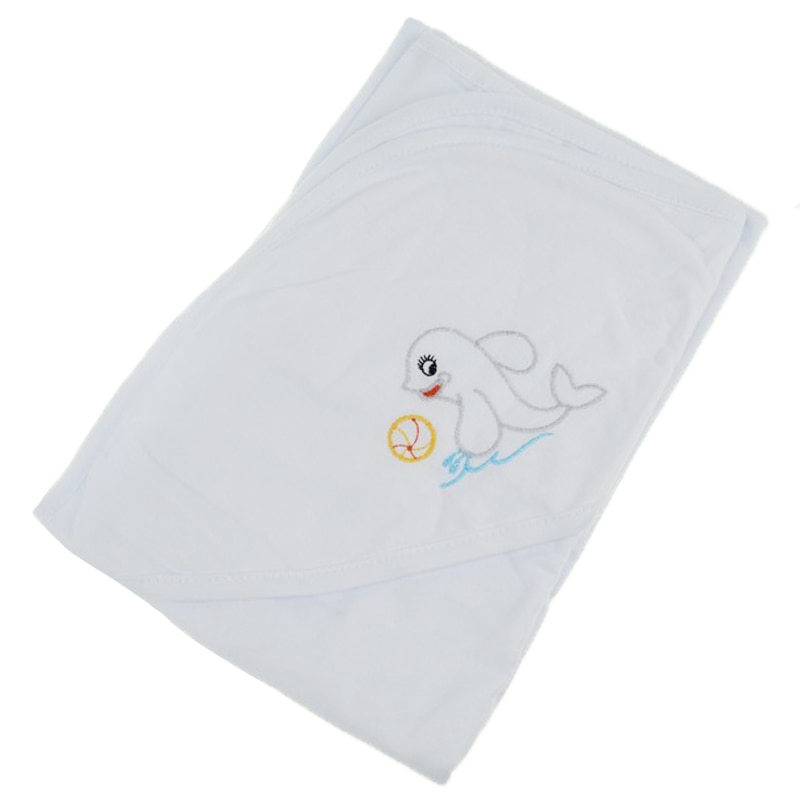 Prosop cu gluga 75 x 75 cm pentru baieti Pifou 9001A12, Alb 75 x 75 cm