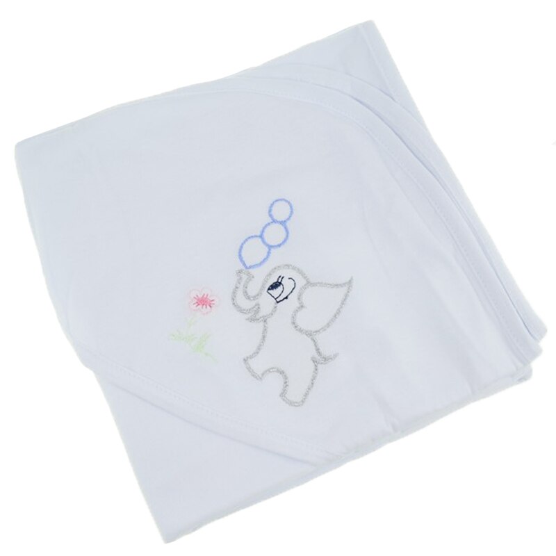 Prosop cu gluga 90 x 90 cm pentru copii Pifou 9001A2, Alb 90 x 90 cm
