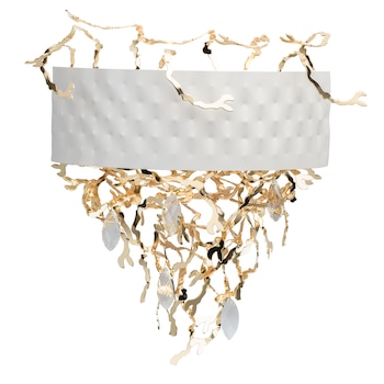 Aplica RegenBogen, 5 Lumini, 200W, G9, Alb/Auriu Aplica RegenBogen, 5 Lumini, 200W, G9, Alb/Auriu