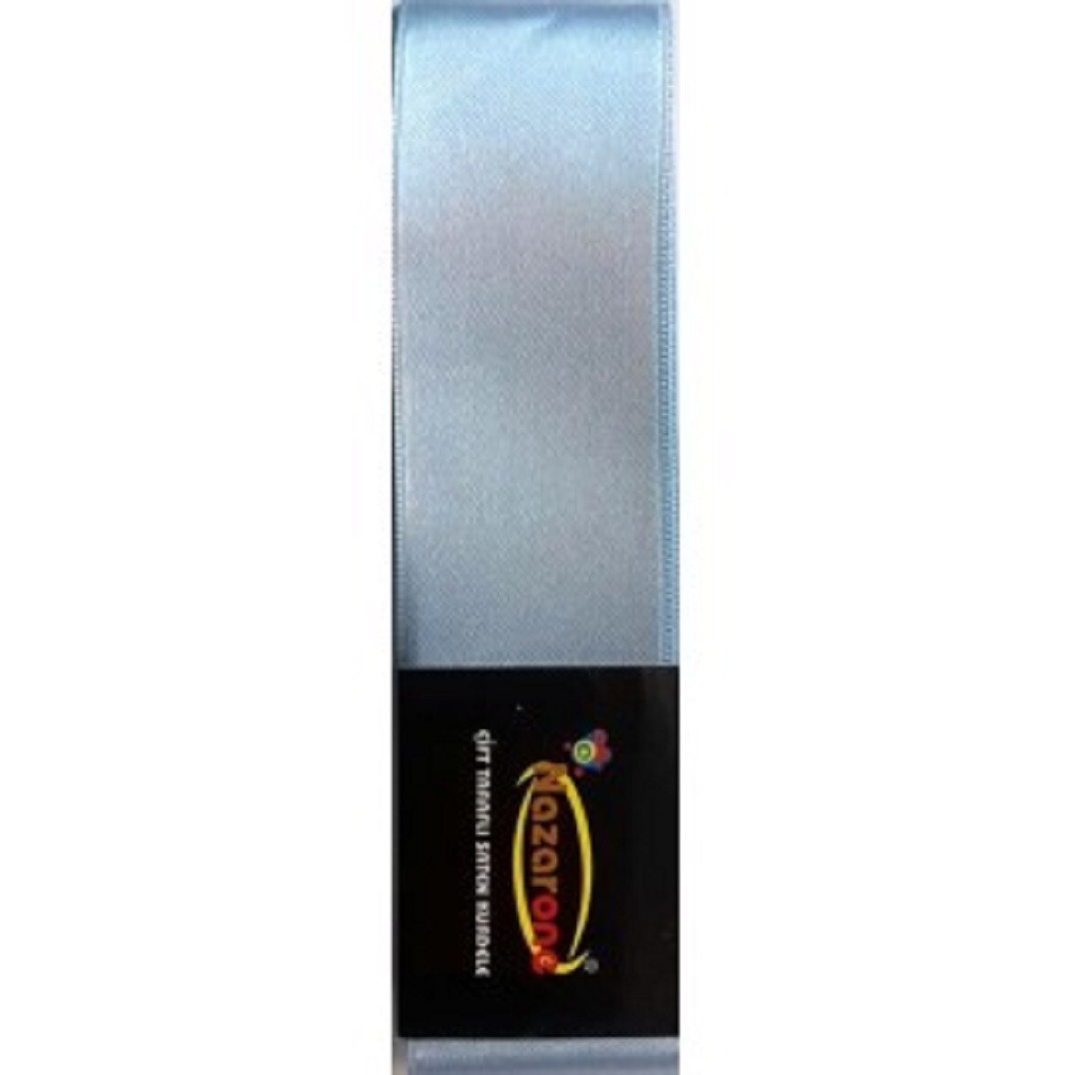 Rola panglica satinata, fata dubla, lungime 10m, latime 4 cm, poliester, culoare bleu