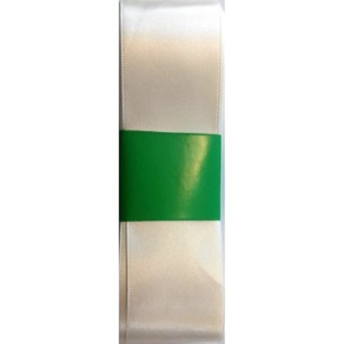 Rola panglica satinata, fata dubla, lungime 10m, latime 4 cm, poliester, culoare crem ivory