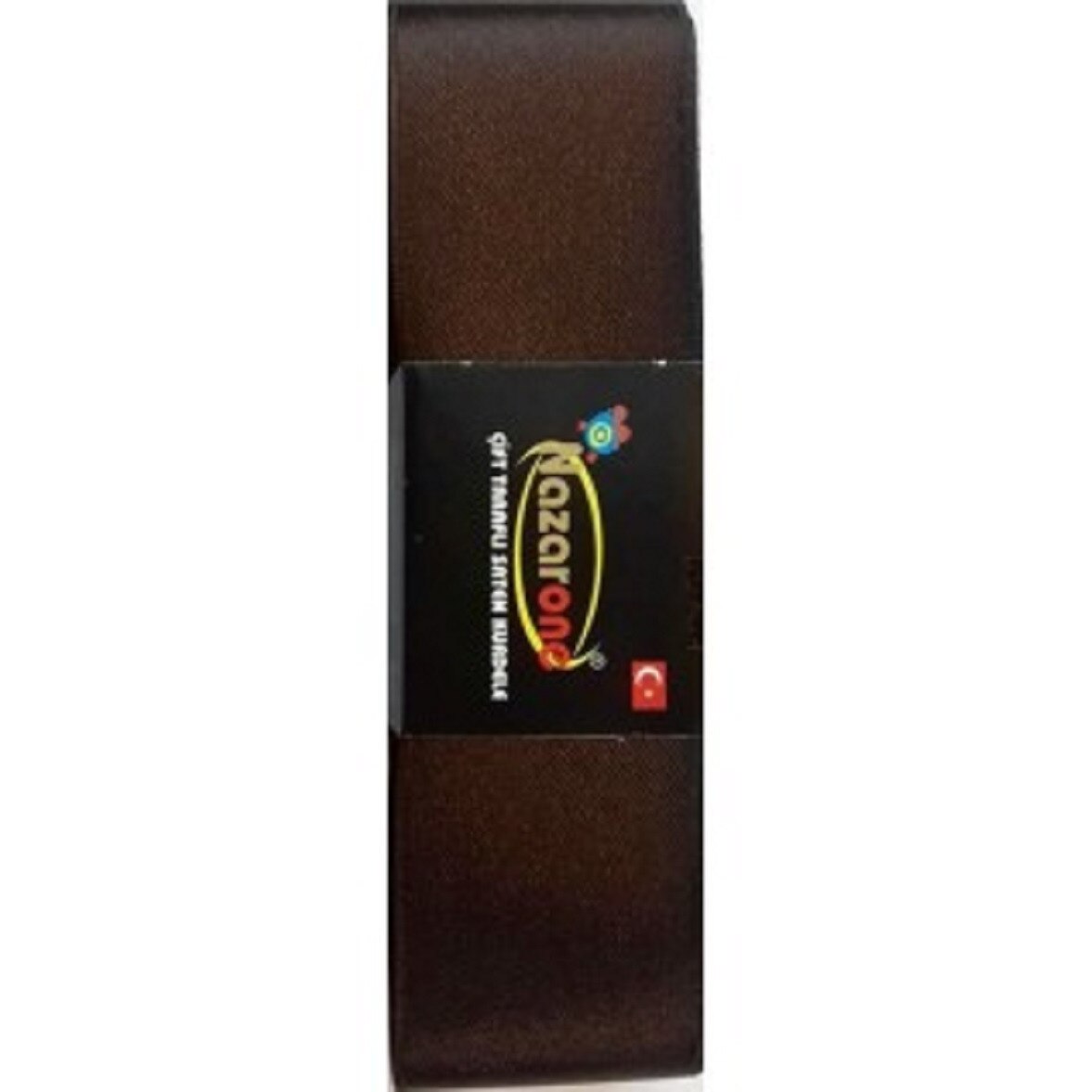 Rola panglica satinata, fata dubla, lungime 10m, latime 4 cm, poliester, culoare maro