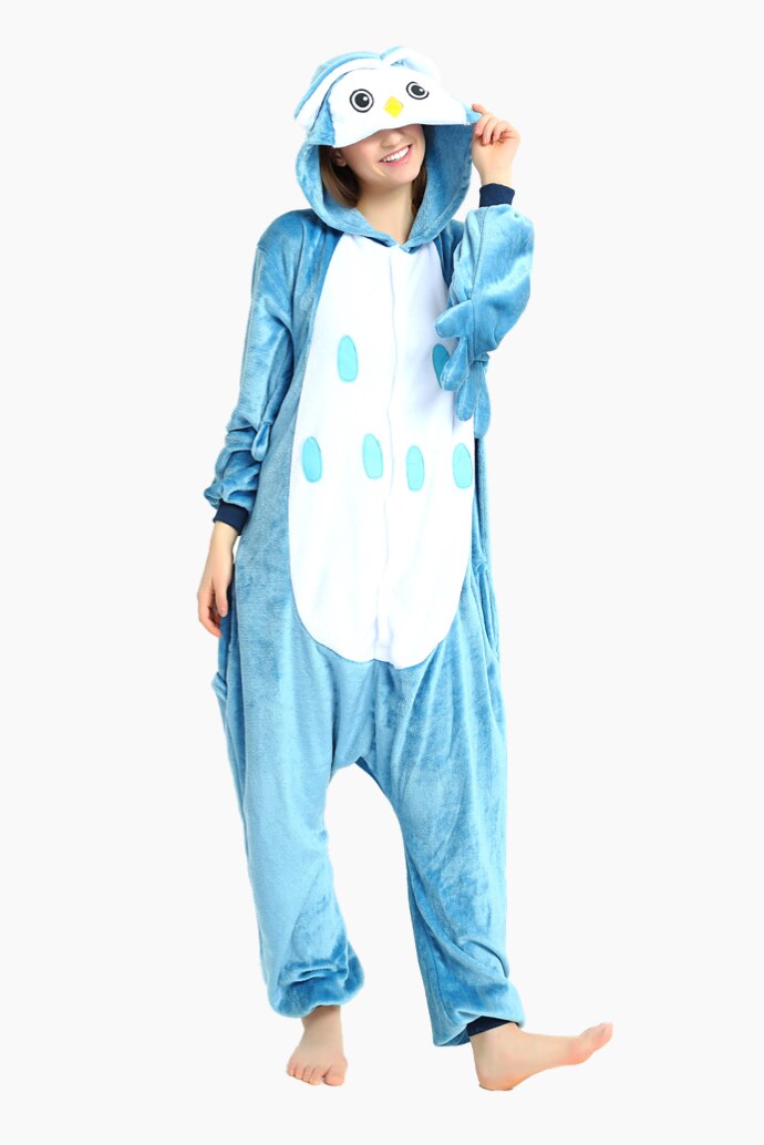 Pijama intreaga kigurumi, Onesie, model bufnita