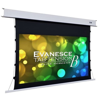 Ecran proiectie electric EliteScreens Evanesce Tab-Tension B, Tensionat, 243.8 x 137 cm, incastrabil in tavan Ecran proiectie electric EliteScreens Evanesce Tab-Tension B, Tensionat, 243.8 x 137 cm, incastrabil in tavan
