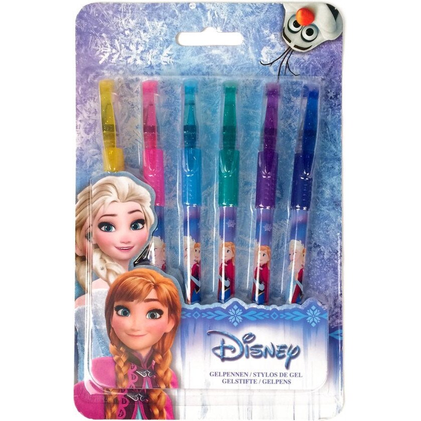 Set pixuri cu gel 6 bucati - Frozen, Fara mecanism, Multicolor