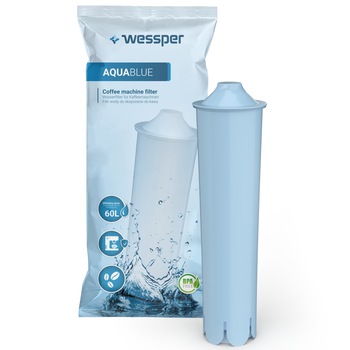 Filtru de apa, Wessper AquaBlue, pentru aparate cafea Jura, echivalent Claris Blue, pentru 60 l Filtru de apa, Wessper AquaBlue, pentru aparate cafea Jura, echivalent Claris Blue, pentru 60 l