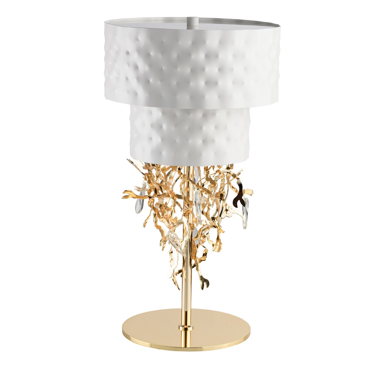 Lampa RegenBogen, 6 Lumini, 40W, G9, 12 m2, Alb/Auriu