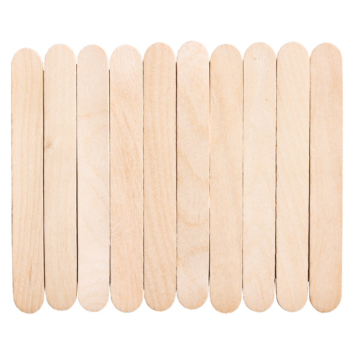 Set 10 spatule din lemn, pentru epilat cu ceara, late, pentru zonele mari