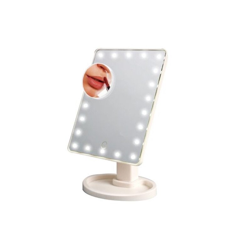 Oglinda dreptunghiulara 16 LED-uri, pentru Machiaj ®DELINY, 22x16 cm ...