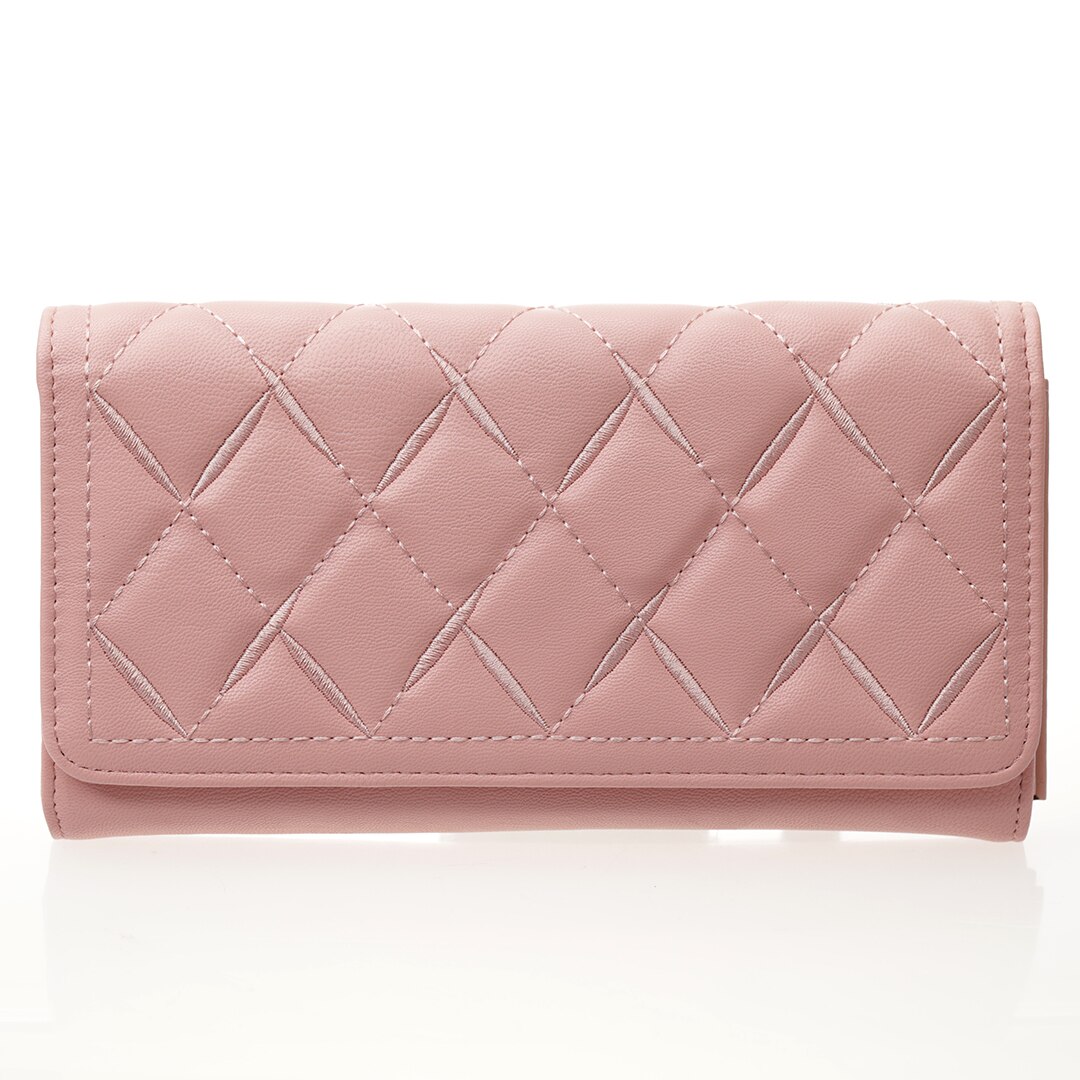 Portofel de Dama, Ella Icon, Darya, Roz, 11x21x2cm