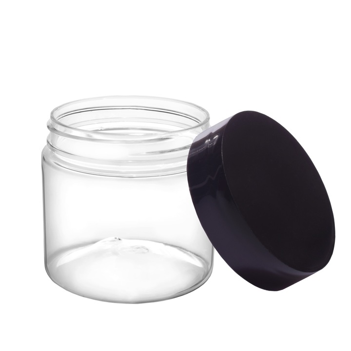 Borcan plastic 60 ml cu capac 47mm