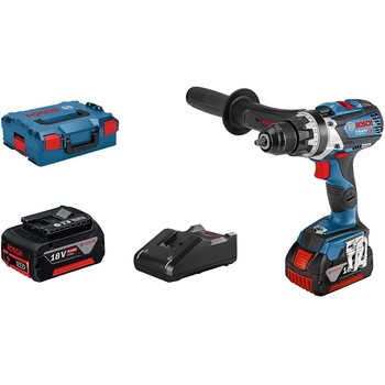 Masina de gaurit si insurubat cu 2 acumulatori Bosch - GSR 18V-110 C, Li-Ion, 18 V, 5 Ah, 110 Nm, motor fara perii, led iluminare, valiza speciala 06019G010C Masina de gaurit si insurubat cu 2 acumulatori Bosch - GSR 18V-110 C, Li-Ion, 18 V, 5 Ah, 110 Nm, motor fara perii, led iluminare, valiza speciala 06019G010C