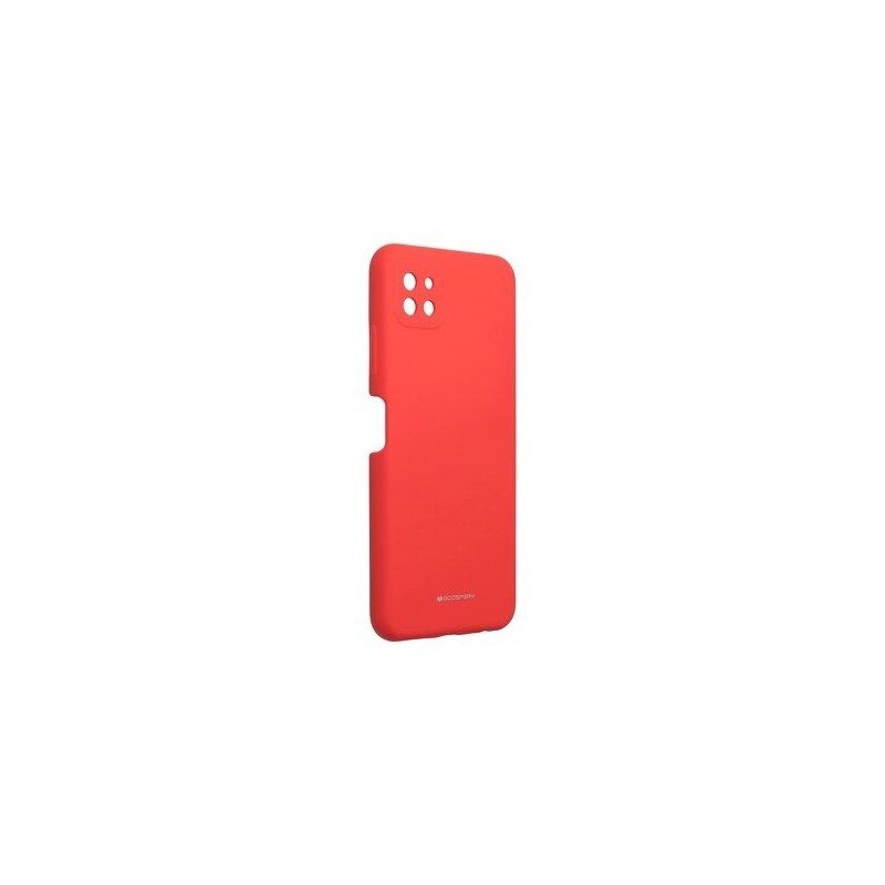 Husa Spate Mercury Goospery Compatibila Cu Samsung Galaxy A22 5G, Interior Alcantara, Silicon Soft, Rosu