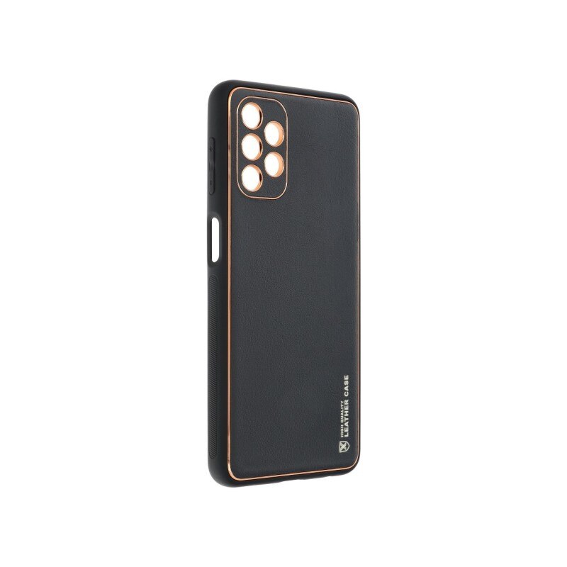 Husa Spate Cu Protectie La Camera Forcell Leather Compatibila Cu Samsung Galaxy A32 5G, Piele Ecologica, Negru