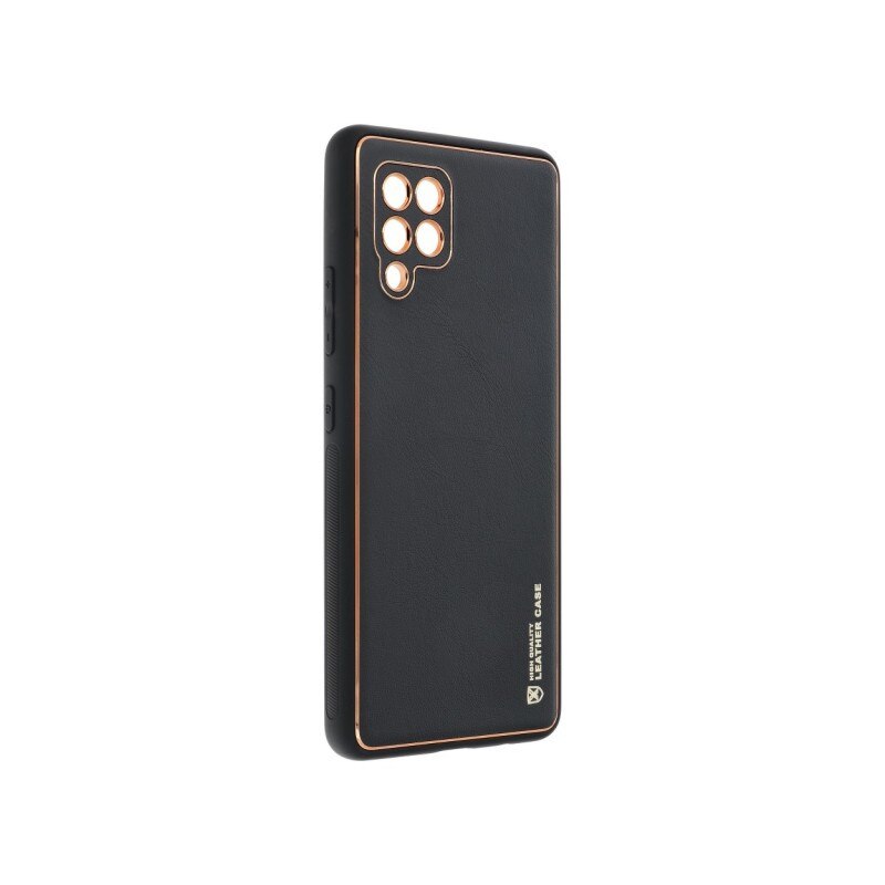 Husa Spate Cu Protectie La Camera Forcell Leather Compatibila Cu Samsung Galaxy A42 5G, Piele Ecologica, Negru