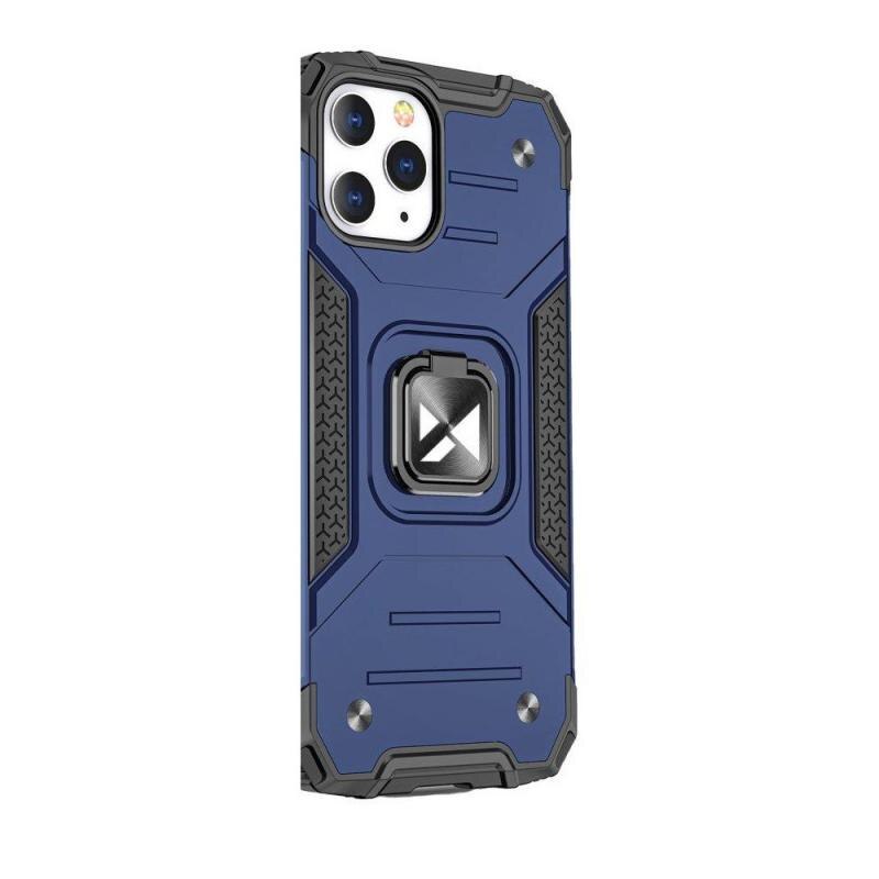 Carcasa Wozinsky Ring Armor compatibila cu iPhone 13 Pro, Functie magnetica, Blue