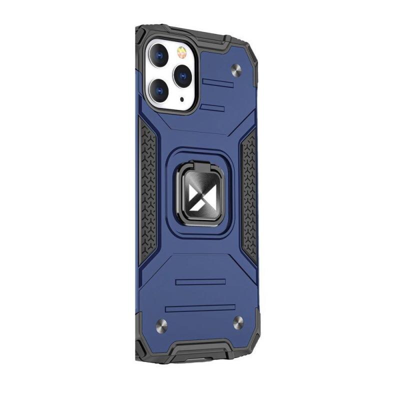 Carcasa Wozinsky Ring Armor compatibila cu iPhone 13, Functie magnetica, Blue