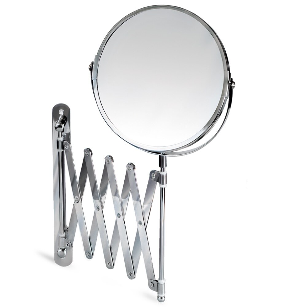 Oglinda pentru machiaj Tatkraft Aurora, factor de marire 3x, Cromat