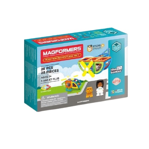 Set de Constructie Magformers Aviation Adventure 28 de Piese
