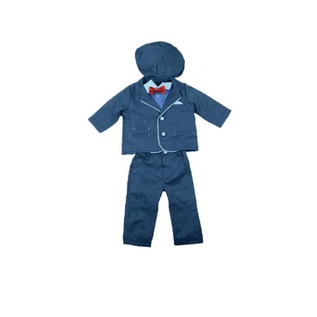 Costum botez 5 piese pentru baieti Baby Colibra 8155062-0-3-luni, Albastru Costum botez 5 piese pentru baieti Baby Colibra 8155062-0-3-luni, Albastru