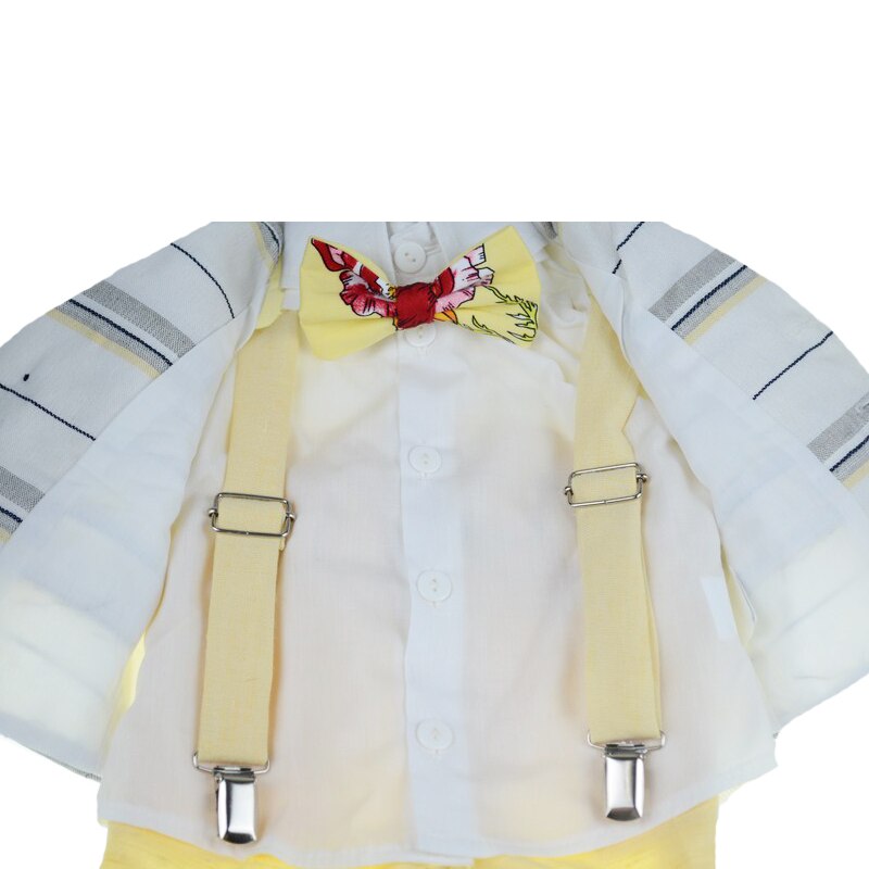 Costum elegant 6 piese pentru baieti Colibri CECB1-GA-0-3-luni, Multicolor