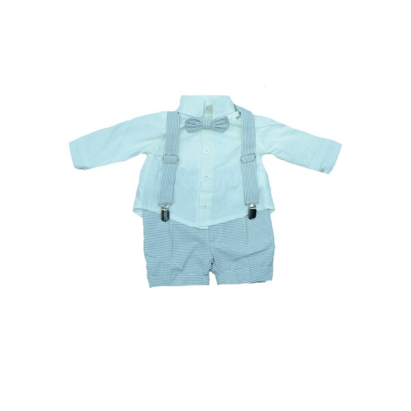 Costum de botez 4 piese pentru baieti Colibri 2010-12-0-3-luni, Multicolor