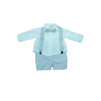 Costum de botez 4 piese pentru baieti Colibri 2010-12-0-3-luni, Multicolor Costum de botez 4 piese pentru baieti Colibri 2010-12-0-3-luni, Multicolor