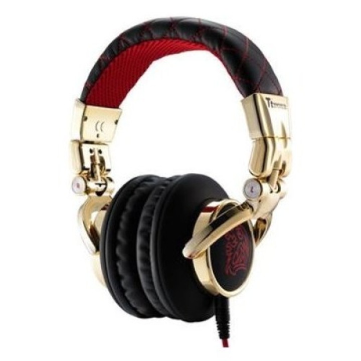 Casti Thermaltake eSports Chao Dracco Signature HT-DRS007OERE, Cu fir, Negru