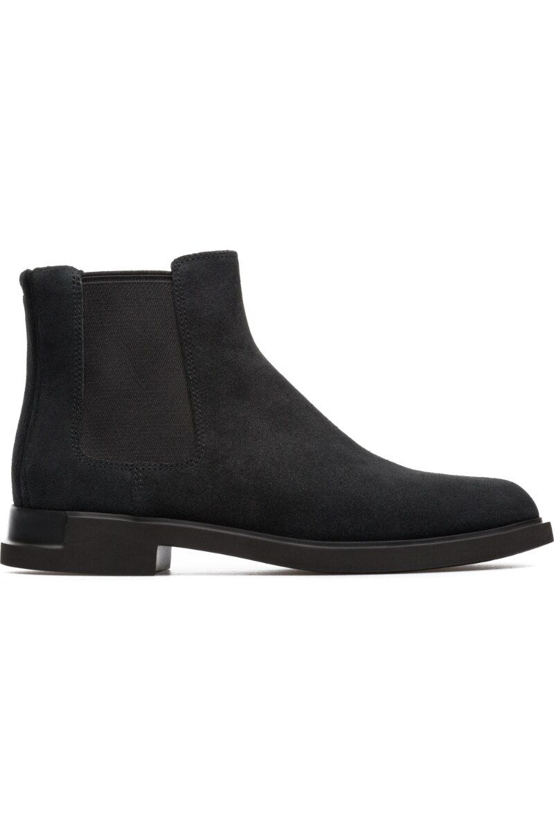 Botine dama, Camper, Iman, Piele naturala, Negru