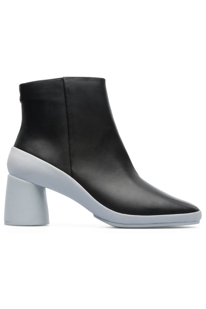 Botine dama, Camper, Upright, Piele naturala, Negru, Negru